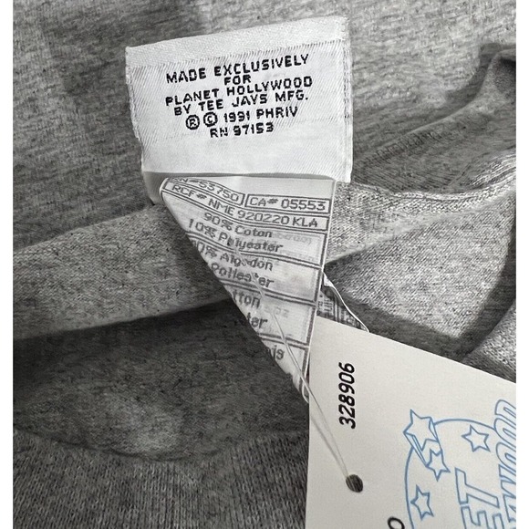 Vintage Planet Hollywood Shirt Mens XL Gray Short Sleeve Orlando Florida NWT - Picture 5 of 5